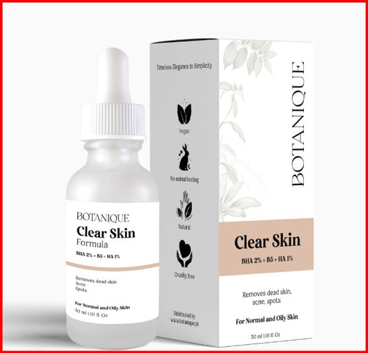 Botanique Clear Skin Formula – Acne & Spot Treatment with BHA, B5 & H
